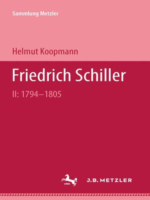 cover image of Friedrich Schiller II